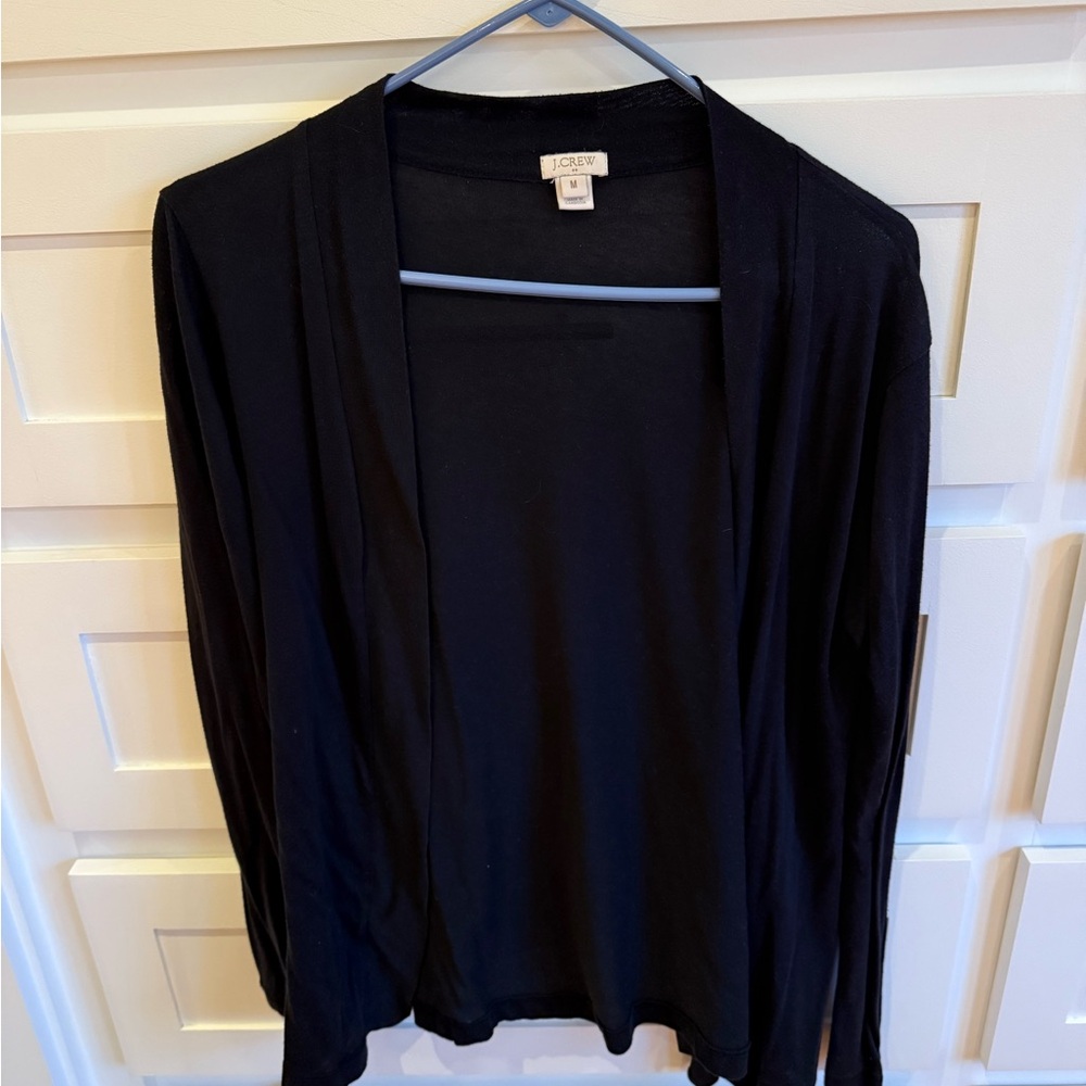J. Crew Black Open Cardigan